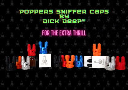 Dick Deep® - Dick Sniffer & Classic Sniffer Caps for Poppers - S/L - Poppers Sniff Aufsatz für Poppersflaschen - Buy Poppers, Toys and Fetish Fashion Online - www.dick-deep.com